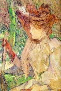 toulouse-lautrec, Honorine Platzer (Woman with Gloves)